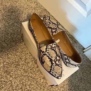 Snake Print Loafers